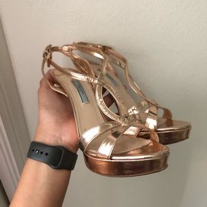PRADA Rose Gold High Heels